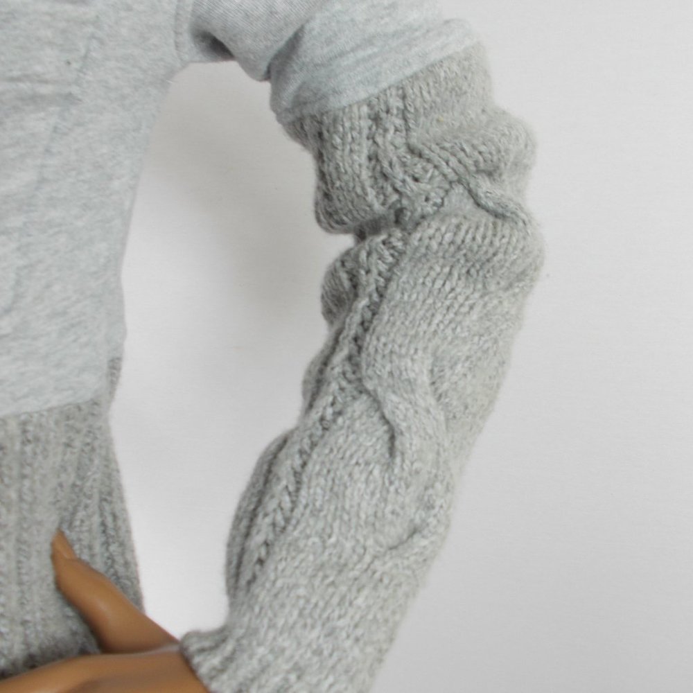 FREE PEOPLE Womens Top L Gray Cardigan Sweater - Picture 6 of 10